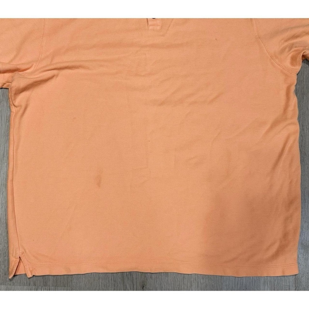 Patagonia Organic Cotton Polo Shirt Mens Size XL Short Sleeve Pique Knit Orange - Picture 2 of 7